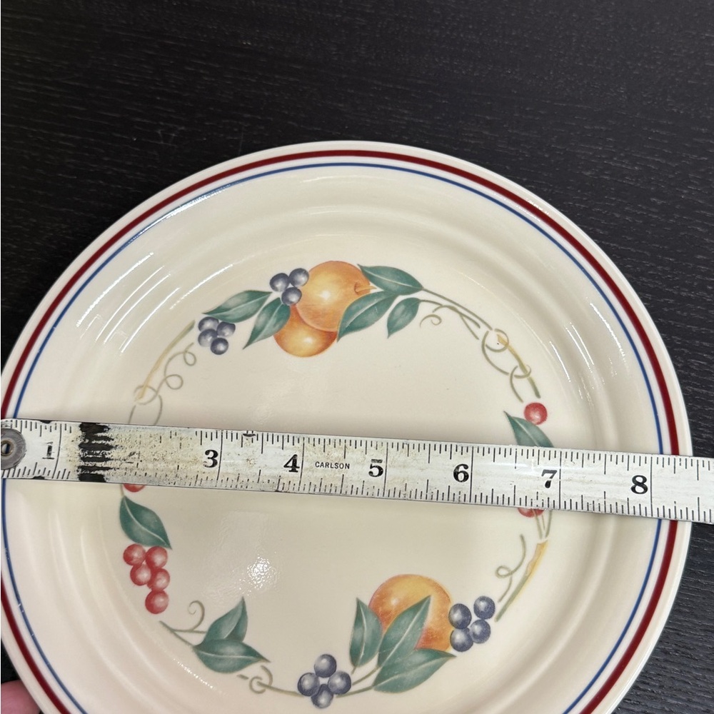 Corelle Abundance Cream Floral Lunch, Salad Dessert  Plates Vintage Set of 6 - Picture 10 of 16